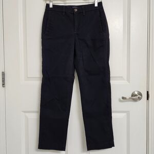 J. Crew - Petite High Rise Girlfriend Chino Pant in Black